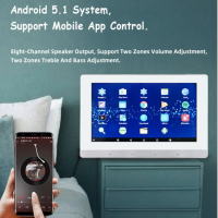 Smart Audio System Background Music Plate-White
